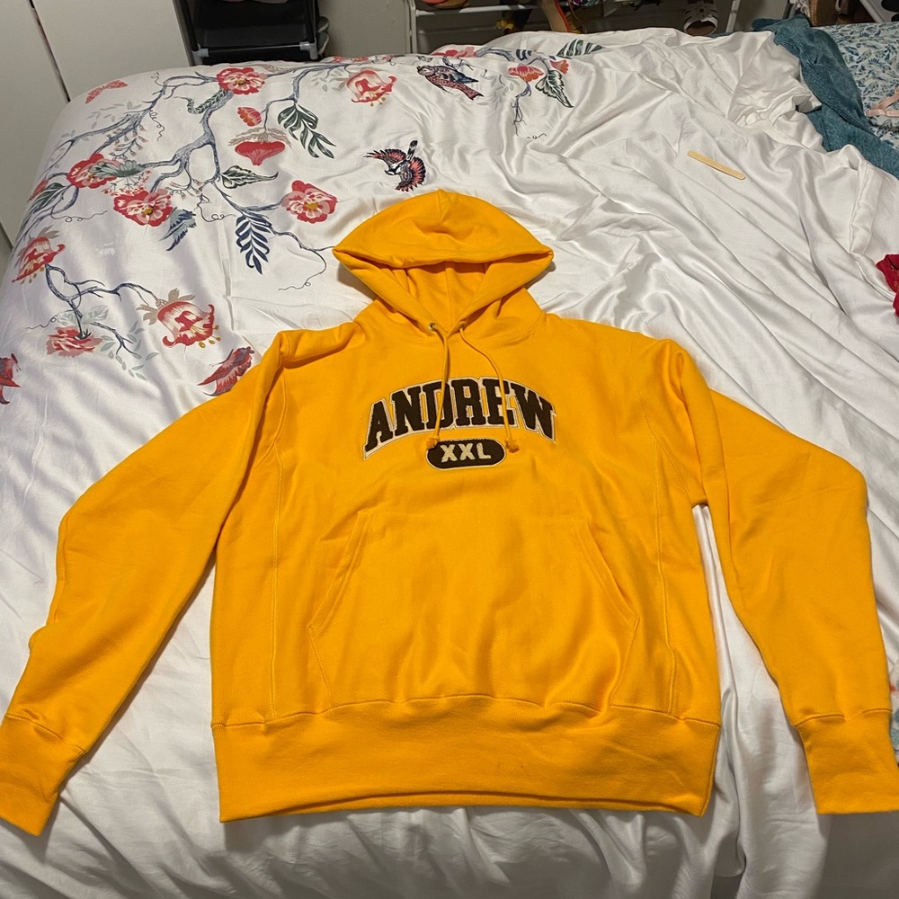 yellow andrew hoodie